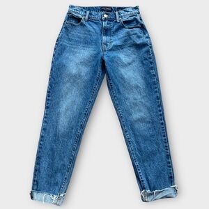 Lucky Brand Drew High Rise Mom Jean Size 2/26 Ankle Blue Denim